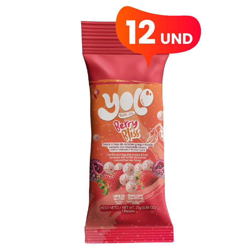 Snack de Chocolate Blanco Berry Bliss (x12)