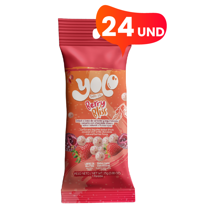 Snack de Chocolate Blanco Berry Bliss (x24)