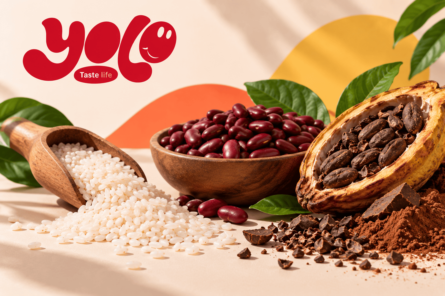arroz frijol y cacao