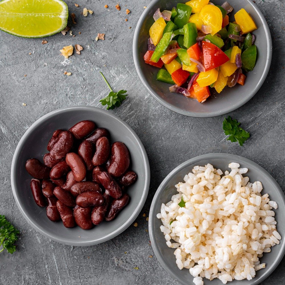 arroz frijol y cacao